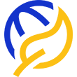 world and leaf combined icon