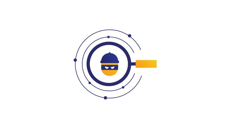 lupa y cara sospechosa Icon